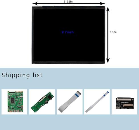 VSDISPLAY 9.7 بوصة IPS LCD شاشة 2048x1536 9.7 بوصة LP097QX1/LTL097QL01/HQ097QX1 مع لوحة تحكم LCD Mini HD-MI من النوع C VS-RTD2556HC-V2 in Saudi Arabia