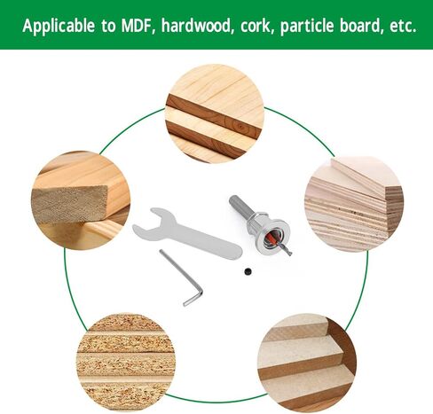 Gugxiom 5PCS Woodworking Drill Bit Set Seat Bit Set Adjustable, Chamfering Drill Bit Countersunk Drill Bit Drilling Drill, Adjustable Countersink Bit in Saudi Arabia