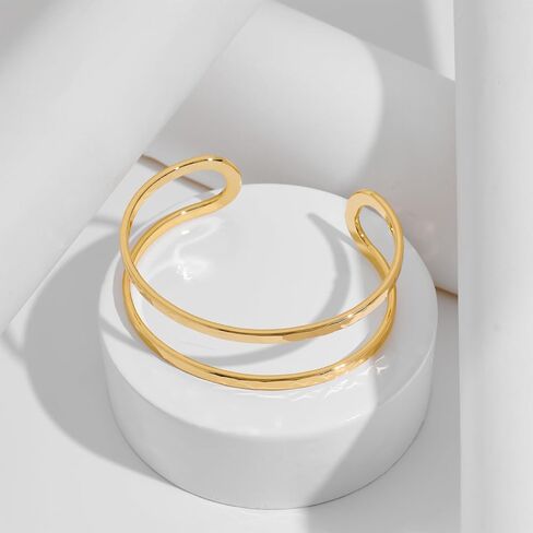 Gold Statement Knot Cuff Bracelet for Women Vintage Open Knot Bangle Bracelet Boho Jewelry Gift in Saudi Arabia