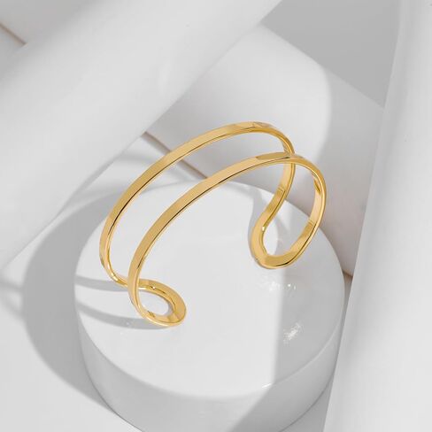 Gold Statement Knot Cuff Bracelet for Women Vintage Open Knot Bangle Bracelet Boho Jewelry Gift in Saudi Arabia