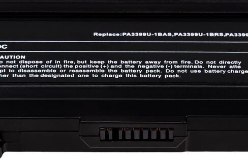 استبدال بطارية PA3399U-1BRS PA3399U-2BRS PA3478U-1BRS لسلسلة Toshiba Satellite A100 A105 A110 A80 M100 M105 M110 M115 M40 M50 - سعة عالية [10.8 فولت/71 وات] in Saudi Arabia