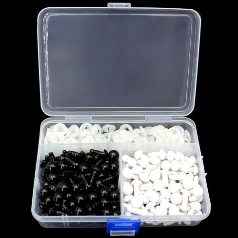 280Pcs Safety Eyes and Secure Washers - Thalinfayi 10mm Solid Plastic Safety Eyes Craft Eyes for Amigurumi Crochet, Animals Crafting Doll DIY Stuffies Working Supplies in Saudi Arabia