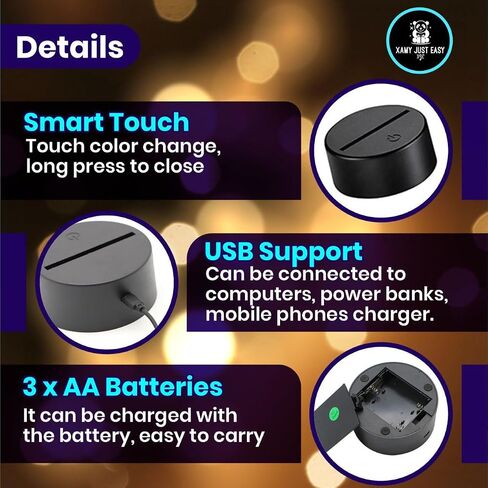 ضوء ليلي للوحة الرسائل الشخصية، مصباح طاولة يعمل بمنفذ USB مع قلم قابل للمسح وجهاز تحكم عن بعد، هدايا لتزيين سطح مكتب غرفة المكتب in Saudi Arabia
