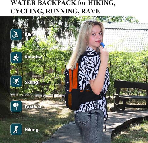 NONSAR Hydration Backpack, Hiking Backpack with 3L Water Bladder, Lightweight Insulation Hydration Pack, Water Backpack for Hiking, Cycling, Running, Festival, Camping for Men Women in Kuwait