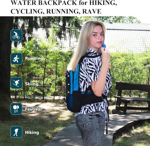 NONSAR Hydration Backpack, Hiking Backpack with 3L Water Bladder, Lightweight Insulation Hydration Pack, Water Backpack for Hiking, Cycling, Running, Festival, Camping for Men Women in Kuwait