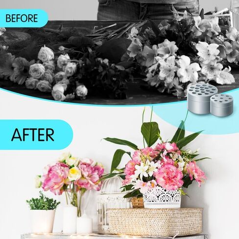 2pcs Spiral Ikebana Stem Holder, Spiral Stem Holder for Vases, Spiral Flower Stem Holder, 2024 Spiral Ikebana Stem Holder Ring, Spiral DIY Bouquet Twister Flower Arrangement Holder (2pcs Clear, S+L) in Saudi Arabia