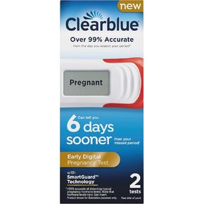 Clearblue Early Digital Pregnancy Test, Early Detection at Home Pregnancy Test, 5 Ct