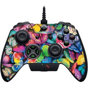 MightySkins Skin Compatible with Razer Wolverine Ultimate - Butterfly Party | Protective, Durable, and Unique Vinyl Decal wrap Cover | Easy to Apply, Remove, and Change Styles | Made in The USA