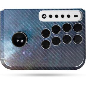 Carbon Fiber Gaming Skin Compatible with Hori Fighting Stick Mini (PS5, PS4, PC) - Astro Sky - Premium 3M Vinyl Protective Wrap Decal Cover - Easy to Apply | Crafted in The USA by MightySkins