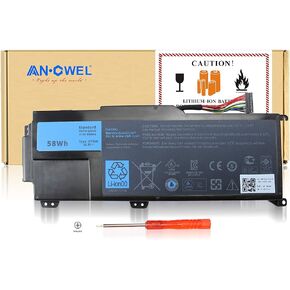 14.8V 58WH XPS14Z Replacement Battery for Dell XPS 14z, XPS 14Z-L412x, XPS 14Z-L412z, XPS L412x, XPS L412z, Fit for V79Y0 V79YO YMYF6 0YMYF6-1 Year Warranty