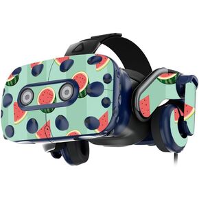 غلاف MightySkins متوافق مع سماعة HTC Vive Pro VR - رقعة البطيخ | غطاء ملتف واقٍ ومتين وفريد ​​من نوعه من الفينيل | سهل التطبيق والإزالة وتغيير الأنماط | صنع في الولايات المتحدة الأمريكية