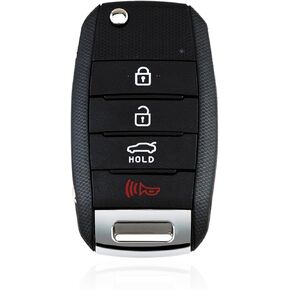 Car Key Fob Remote Keyless Entry Control OSLOKA-875T 433MHz 4 Button Replacement for 2017 - 2018 Kia Forte
