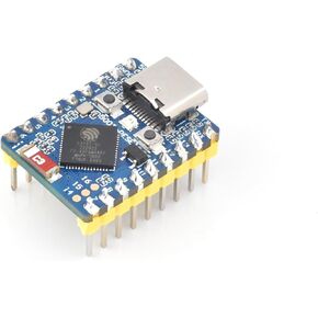 Waveshare ESP32-C3 Mini Development Board, Based On ESP32-C3FN4 Single-Core Processor, 160MHz Running Frequency, 2.4GHz Wi-Fi & Bluetooth 5 with Pre-soldered Header
