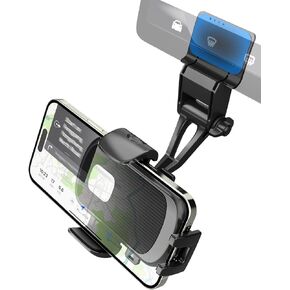 Charchendo for Model 3 Model Y Tesla Phone Mount, Adhesive Car Phone Holder for Screen with 360° Rotate Hand Free [Thick Cases Friendly] Compatible with iPhone, Android Smartphone, More 4-7" Phone