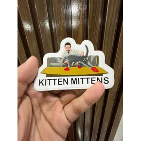 (3pcs) Always Sunny in Philadelphia Kitten Mittens Vinyl Sticker 3 Inch for Water Bottle, Tumbler, Laptop, Hat, Phone Case