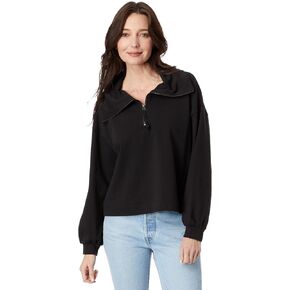 Lilla P Full Sleeve 1/2 Zip Black MD