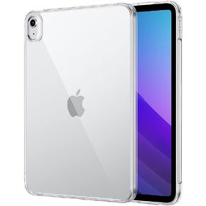 SaharaCase Hybrid-Flex Hard Shell Case Compatible for Apple 10.9-inch iPad (10th Generation 2022) [Shockproof Bumper] Rugged Protection Antislip Cover - Clear