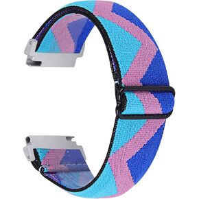 RuenTech Elastic Bands Compatible for Letsfit IW1/AGPTEK LW11/ENOMIR IDW19/TOOBUR IDW16/Fitpolo IDW13 Smart Watch Band, 22mm Stretchy Nylon Loop Wristband for Fitpolo,ENOMIR,Faweio,TOOBUR Smart Watch
