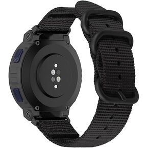 hengkang Woven Band Fit for Amazfit Active Edge Smart Watch, Nylon Fabric Breathable Replacement Watch Bands Wristbands Straps Bracelet Accessory for Amazfit Active Edge (A2212) Men Women
