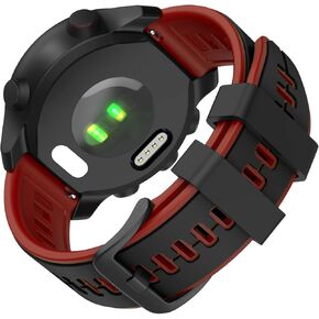 ISABAKE متوافق مع Garmin Vivoactive 3 Band، Vivoactive 3 Music Watch Band، 20 مم حزام سيليكون لـ Galaxy Active 2 40 مم 44 مم / Samsung Gear Sport / Galaxy Watch Band 42 مم ساعة ذكية