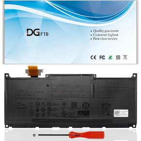 MN79H New Laptop Battery for Dell XPS 13 Plus 9320 Series XPS9320-7523BLK-PUS XPS9320-7585SLV-PUS J7H5M 0J7H5M NXRKW 0NXRKW (11.55V 55Wh/4524mAh/3-Cell)