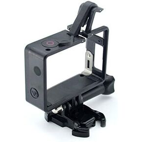 Glorich Frame Mount for GoPro Hero 4, Hero 3+, Hero 3 Plus, Hero 3 Standard Frame/BacPac Frame / 2 in 1 Frame Mount (2015 latest version compatible with camera-only, camera mounted with LCD BacPac)