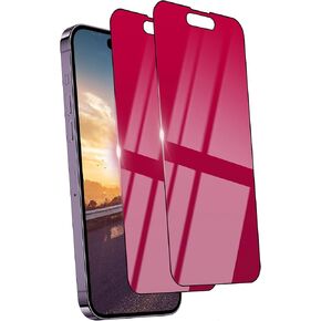 2 Pack Privacy Screen Protector for iPhone 14 Pro Max Tempered Glass [9H+ Hardness] 6.7inch Private Saver Anti-Blue Light Anti-Scratch Full Coverage No Bubble