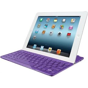 غطاء لوحة المفاتيح لوجيتك سامسونج رفيع للغاية باللون الأرجواني لجهاز iPad 2 وiPad (الجيل الثالث والرابع) (920-005722) (متجدد)