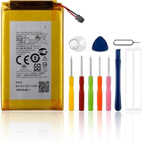 Replacement Battery Compatible with Motorola G1/3/4/5/6/7/8 Z2 Plus E Play KV40 with Toolkit