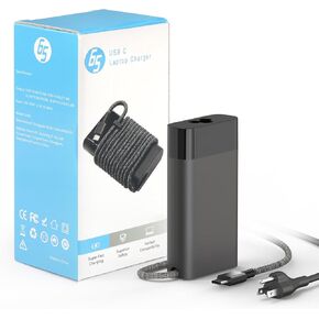 65W 45W USB C Laptop Charger for HP Spectre X360 Envy X360 Elite X360 EliteBook Chromebook Pavilion Dragonfly, Universal New Slim Type C Laptop AC Power Adapter, Super Durable, Original Quality, 10FT