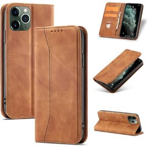 iPhone 11 Wallet Case, Vintage PU Leather Flip Case with Card Holder Kickstand Hidden Magnet Folio Case Book Cover Compatible with iPhone 11 - Blue