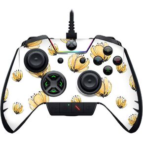 MightySkins Skin Compatible with Razer Wolverine Ultimate - Yellow Poppy | Protective, Durable, and Unique Vinyl Decal wrap Cover | Easy to Apply, Remove, and Change Styles | Made in The USA