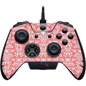 MightySkins Skin Compatible with Razer Wolverine Ultimate - Coral Damask | Protective, Durable, and Unique Vinyl Decal wrap Cover | Easy to Apply, Remove, and Change Styles | Made in The USA