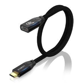 USB C Extension Cable 20Gbps USB C Male to Female Extension Cable USB C 3.2 Gen2X2 240W Fast Charging 4K@60Hz Video High Speed Type C Extender Compatible with Laptop Tablet USB-C Hub