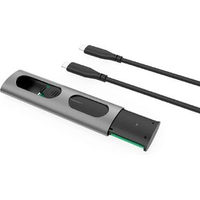 M.2 NVMe+SATA SSD Enclosure Adapter, USB C 3.2 Gen 2 10Gbps NVMe PCIe/SATA (NGFF) M-Key(B+M Key)