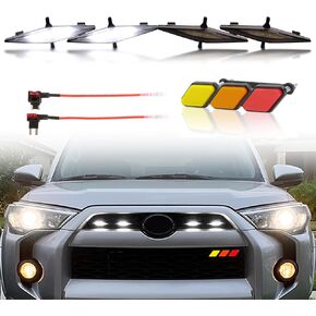 RGB Led Grill Lights for 4runner 2014-2019 TRD Pro Grille,SR5,TRD Off-Road,Limited Front Grille Raptor Light for 2020 2021 2022 2023 2024 4Runner TRD Pro only, APP Adjusts 20 Colors