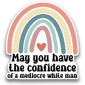 (3pcs) May You Have The Confidence Motivational Stickers, Mental Health Stickers, Rainbow Stickers, Equality Sticker, Water Assistant Die-Cut Vinyl Stickers for Laptop, Phone, Water Bottles,