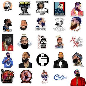 Nipsey Stickers - 25 PCS Vinyl Memorial Decal Photocard Set for Water Bottles, Laptops, Phones