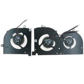 Replacement CPU+GPU Cooling Fan for MSI GS76 WS76 Stealth 11UH MS-17M1 Creator 17 A10SGS BS5005HS-U4Q 17M1-CPU 17M1-G-CW E149618
