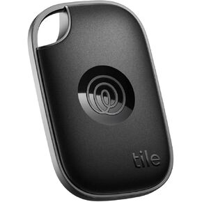 Tile by Life360 Pro (2024) - Powerful Bluetooth Tracker, Key Finder and Item Locator for Keys, Bags and More. Both iOS and Android Compatible. Phone Finder. 1-Pack (Black)