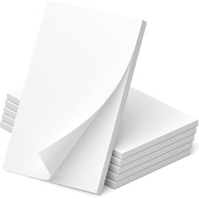 Note Pads 4x6, 6 Pack Mini Blank Notepad 4x6, Small Notepads 4x6 Paper Pads, Scratch Pads 4x6 Small Pads of Paper, Memo Pads 4x6, White Server Note Pad Paper, Small Pocket Notebook 4x6, 50 Sheets/Pad