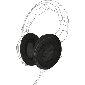 Earpadz Replacement for Sennheiser HD280Pro Ear Pads, Soft Knit Headphone Cushions (Jerzee, Black, 1 Pair)