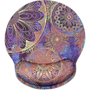 Mouse Pad with Memory Foam Wrist Rest Support, Non-Slip Rubber Base Wrist Rest Pad for Home, Office Easy Typing & Pain Relief