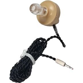 Piezoelectric Ear Phone High Impedance Ceramic Piezo Ear Piece for Crystal Radios with 3.5mm (1/8in) Audio Jack - Upgraded Brass Diaphram with All Soldered Connections