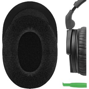 Geekria Comfort Velour Replacement Ear Pads for Sennheiser HD280 HD280-Pro HD281 HMD280 HMD281 Headphones Ear Cushions, Headset Earpads, Ear Cups Cover Repair Parts (Black)