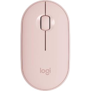 Logitech Pebble Wireless Mouse with Bluetooth or 2.4 GHz Receiver, Silent, Slim Computer Mouse with Quiet Clicks, for Laptop/Notebook/iPad/PC/Mac/Chromebook - Graphite