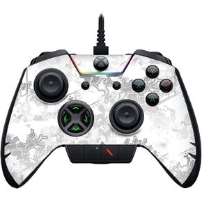 MightySkins Skin Compatible with Razer Wolverine Ultimate - Viper Snow | Protective, Durable, and Unique Vinyl Decal wrap Cover | Easy to Apply, Remove, and Change Styles | Made in The USA