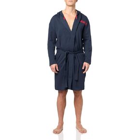 HUGO Mens Linked Knee Length Hooded RobeLinked Knee Length Hooded Robe