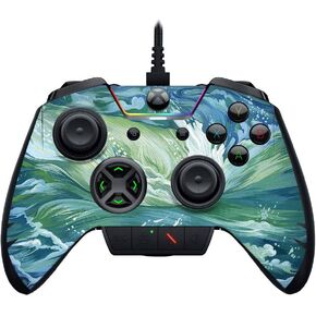 MightySkins Skin Compatible with Razer Wolverine Ultimate - Cyclone Wave | Protective, Durable, and Unique Vinyl Decal wrap Cover | Easy to Apply, Remove, and Change Styles | Made in The USA