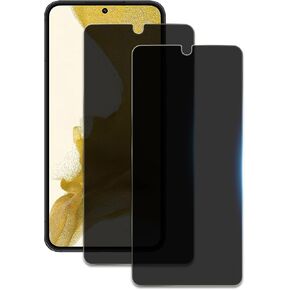 Privacy Screen Protector for Samsung Galaxy S22 Plus 5G, Shatterproof Tempered Glass Accessories, Anti Spy Tempered Glass Film, Case Friendly Ultra Resistant 9H Hardness Anti-Glare HD Black -2 Pack